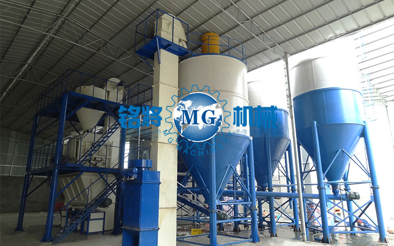 小型干粉砂漿生產(chǎn)設備哪里買，小型干粉砂漿生產(chǎn)設備多少錢