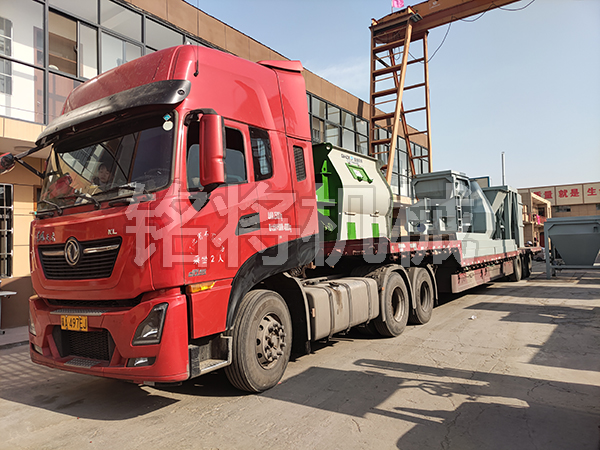 四立方主機，時產(chǎn)15噸生產(chǎn)線，發(fā)往江蘇連云港